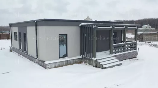 Реализованный проект современного дома быстрой сборки серии DoorHan